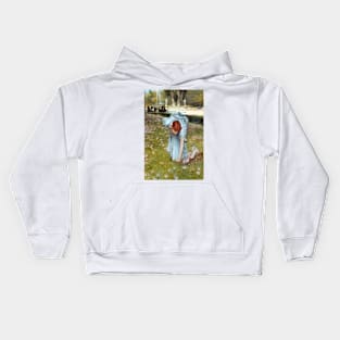 Spring in the Gardens of the Villa Borghese - Sir Lawrence Alma Tadema Kids Hoodie